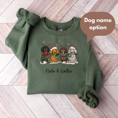 Wiener Dog Custom Name Sweatshirt