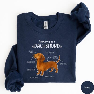 Dachshund Anatomy Design Sweatshirt