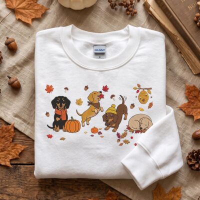 Doxie Embroidered Vintage Sweatshirt