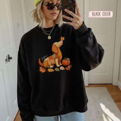 Dachshund Personalized Autumn Sweatshirt