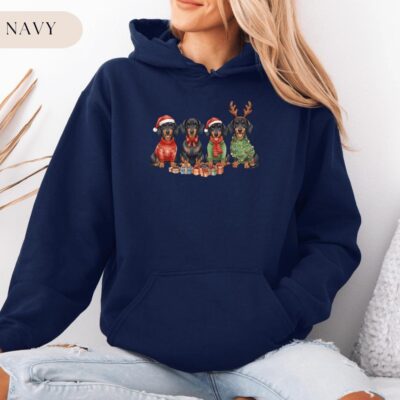 Wiener Dog Christmas Hoodie