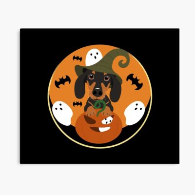 Sausage Dog Halloween Artwork Poster