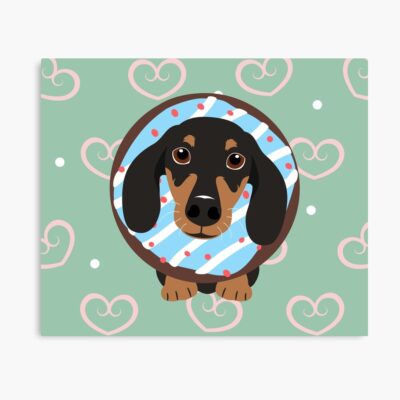 Dachshund Donut Design Poster