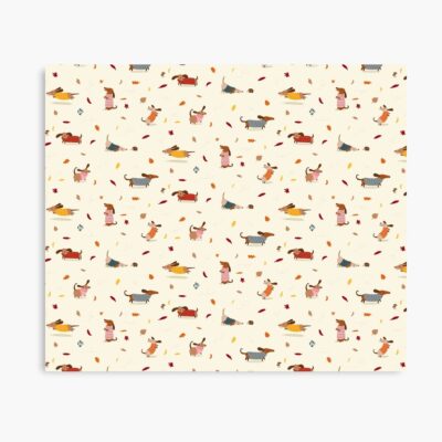 Dachshunds Winter Design Poster