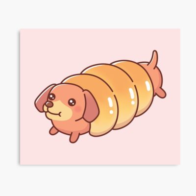 Dachshund Bread Design Poster