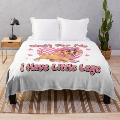 Dachshund Funny Design Throw Blanket