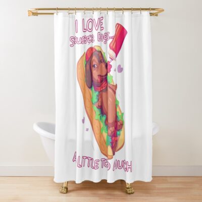 Hot Sausage Dog Shower Curtain
