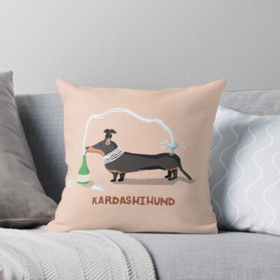 Sausage Dog Iconic Design Throw Pillow